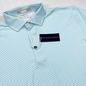 Sky Blue Patterned Men's Polo Shirt